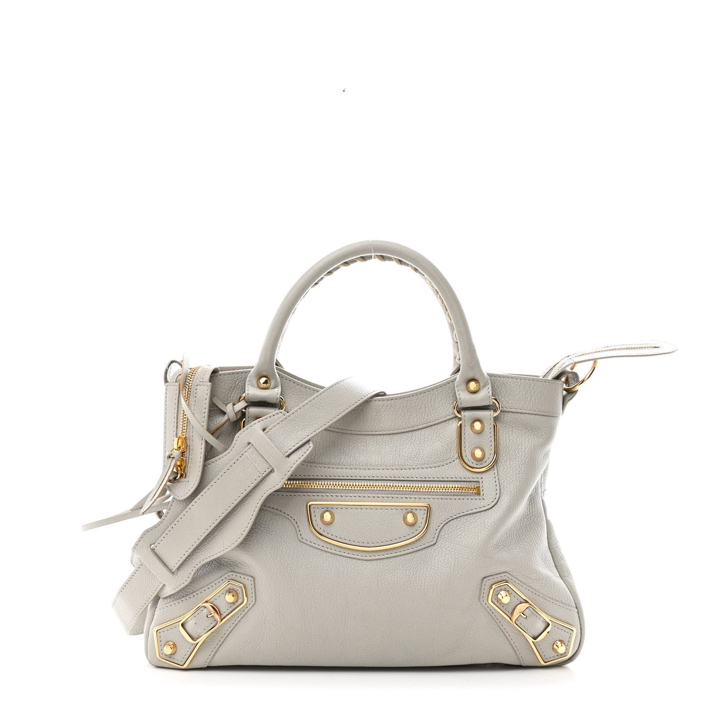 Chevre Gold Metallic Edge Hardware Town Gris Glace