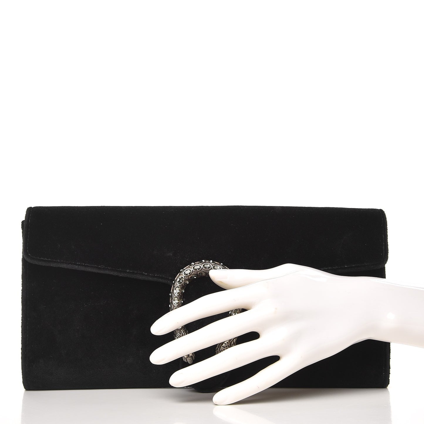 Suede Dionysus Clutch Nero Black