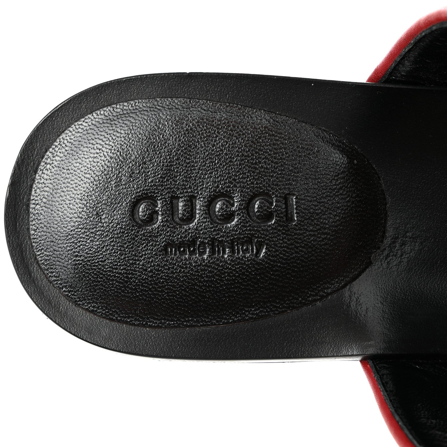 Gucci Nylon Calfskin Web Womens Horsebit Thong Sandals 36.5 Blue Red Black 6 of 7