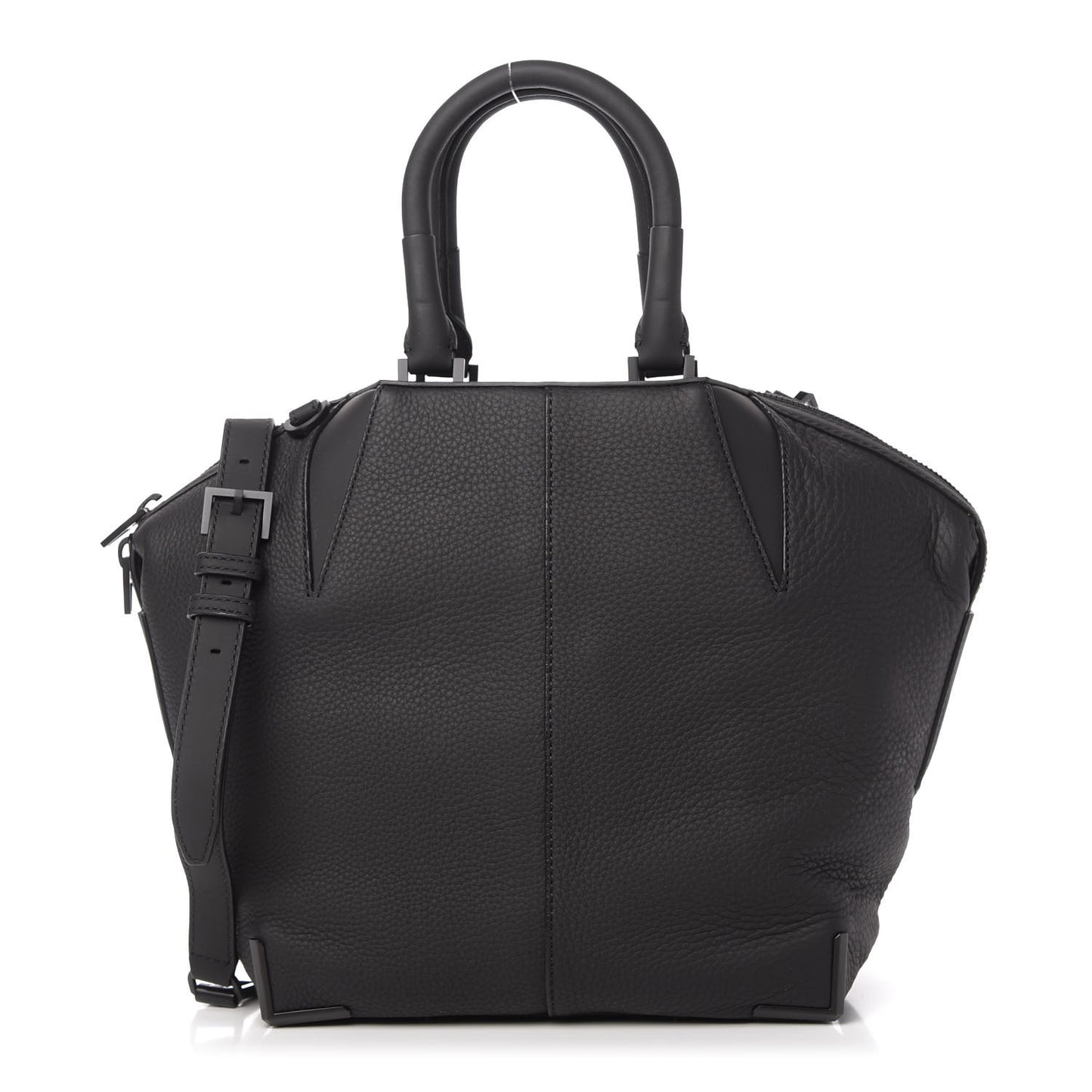 Pebbled Calfskin Emile Black