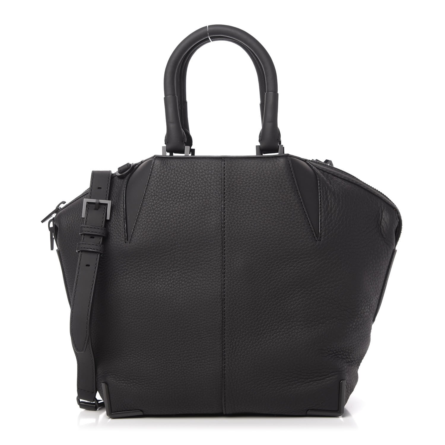 Alexander Wang Pebbled Calfskin Emile Black 1 of 11