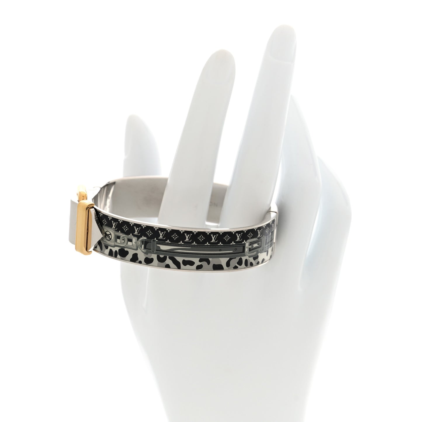 Metal Enamel Confidential Bangle Bracelet M