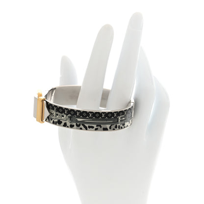 Louis Vuitton Metal Enamel Confidential Bangle Bracelet M 2 of 5