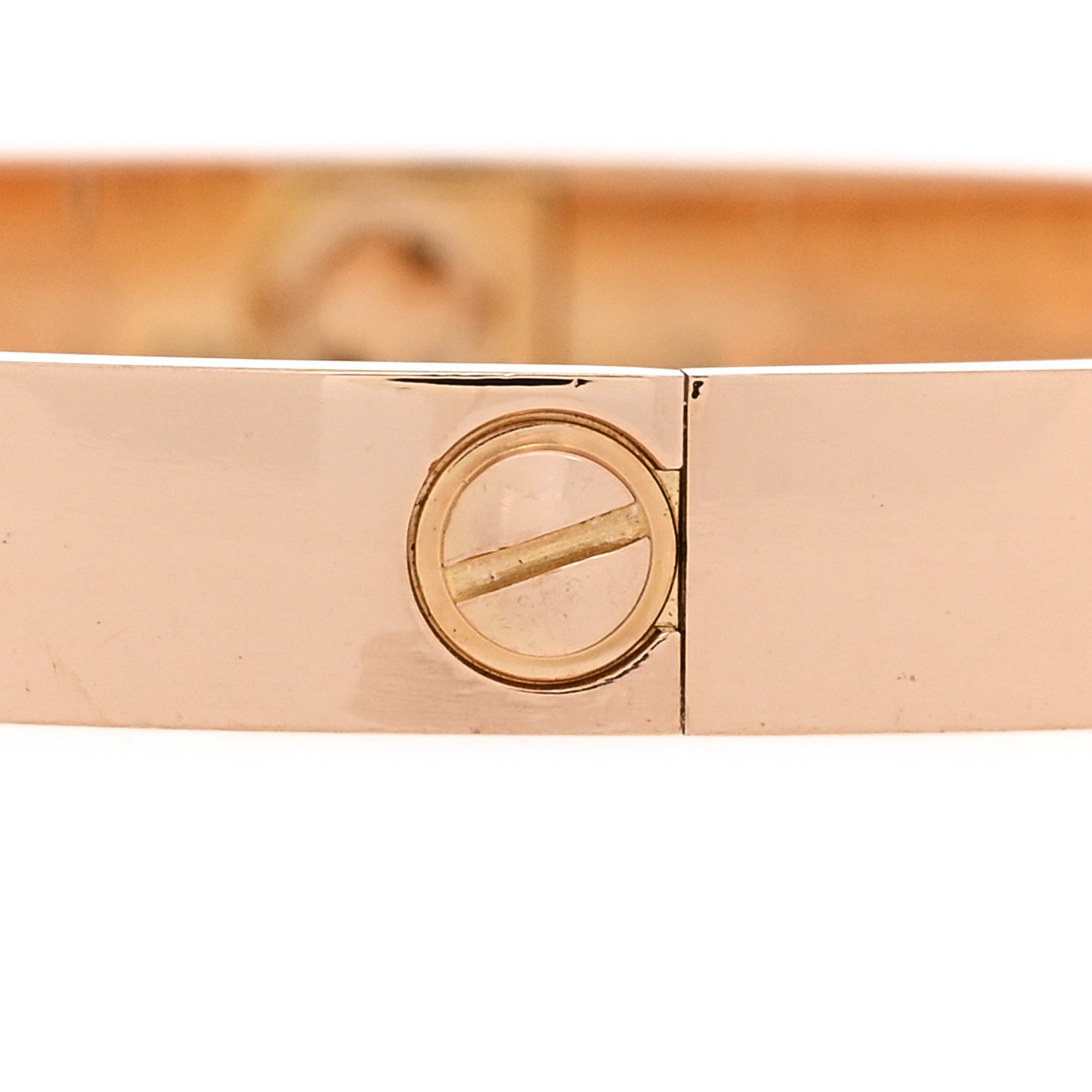 18K Pink Gold 4 Diamond LOVE Bracelet 17