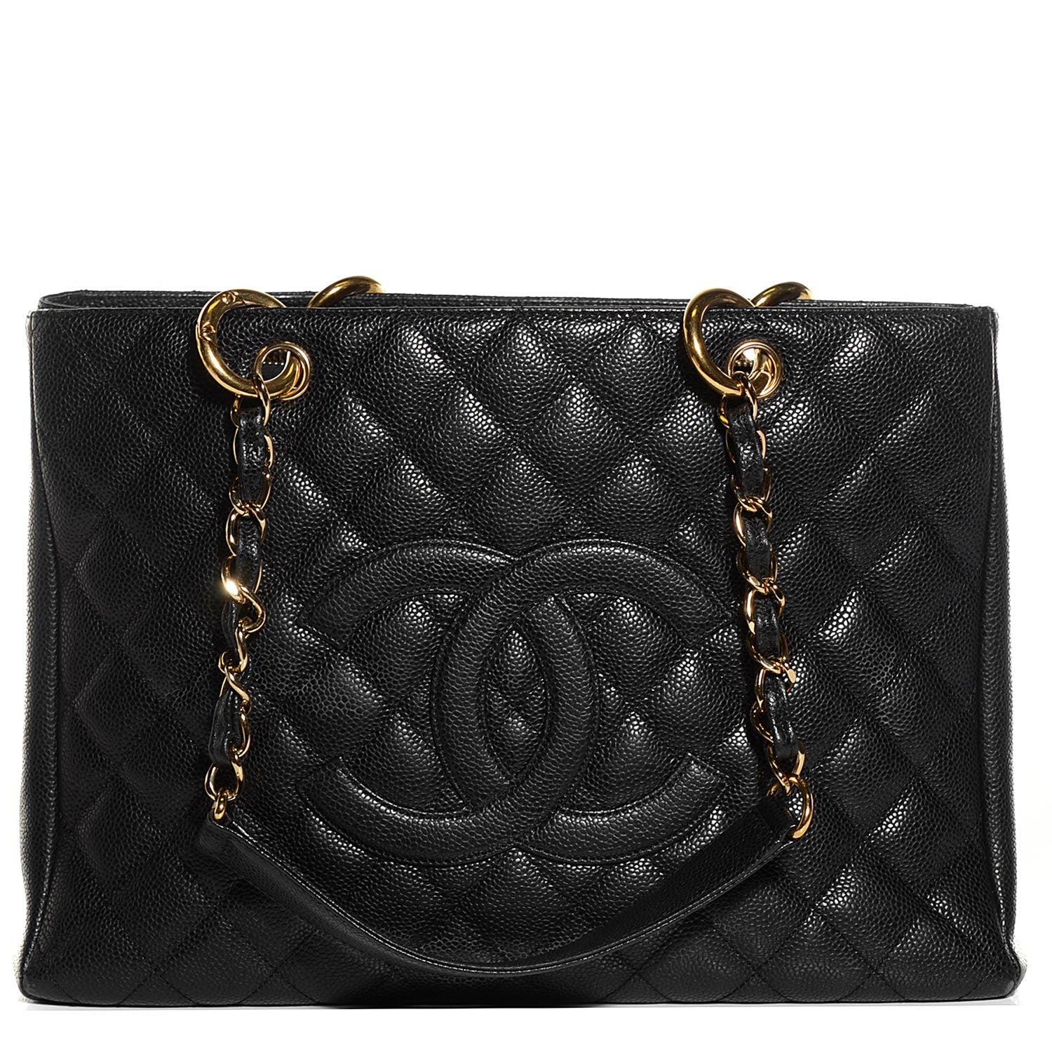 Chanel Caviar Quilted Grand Shopping Tote GST Black 1 of 7