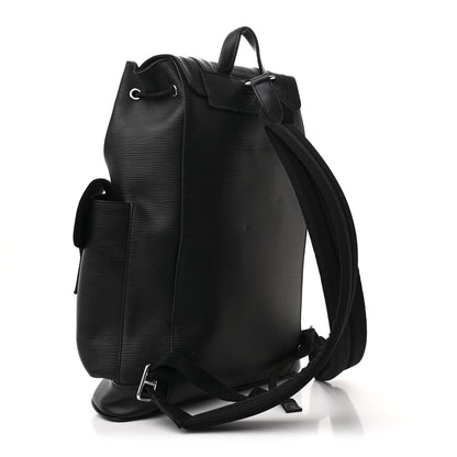 Louis Vuitton Epi Christopher Backpack PM Black 3 of 10