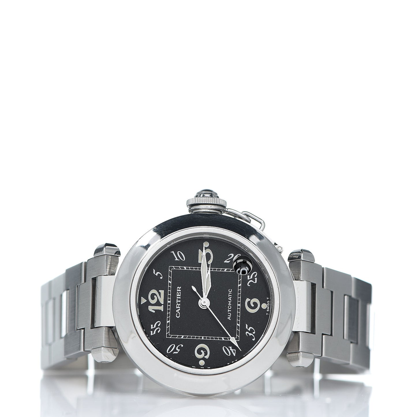 Stainless Steel 35mm Pasha C Automatic Watch Black