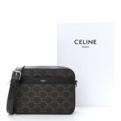 Celine Triomphe Canvas Small Messenger Bag Black 12 of 12