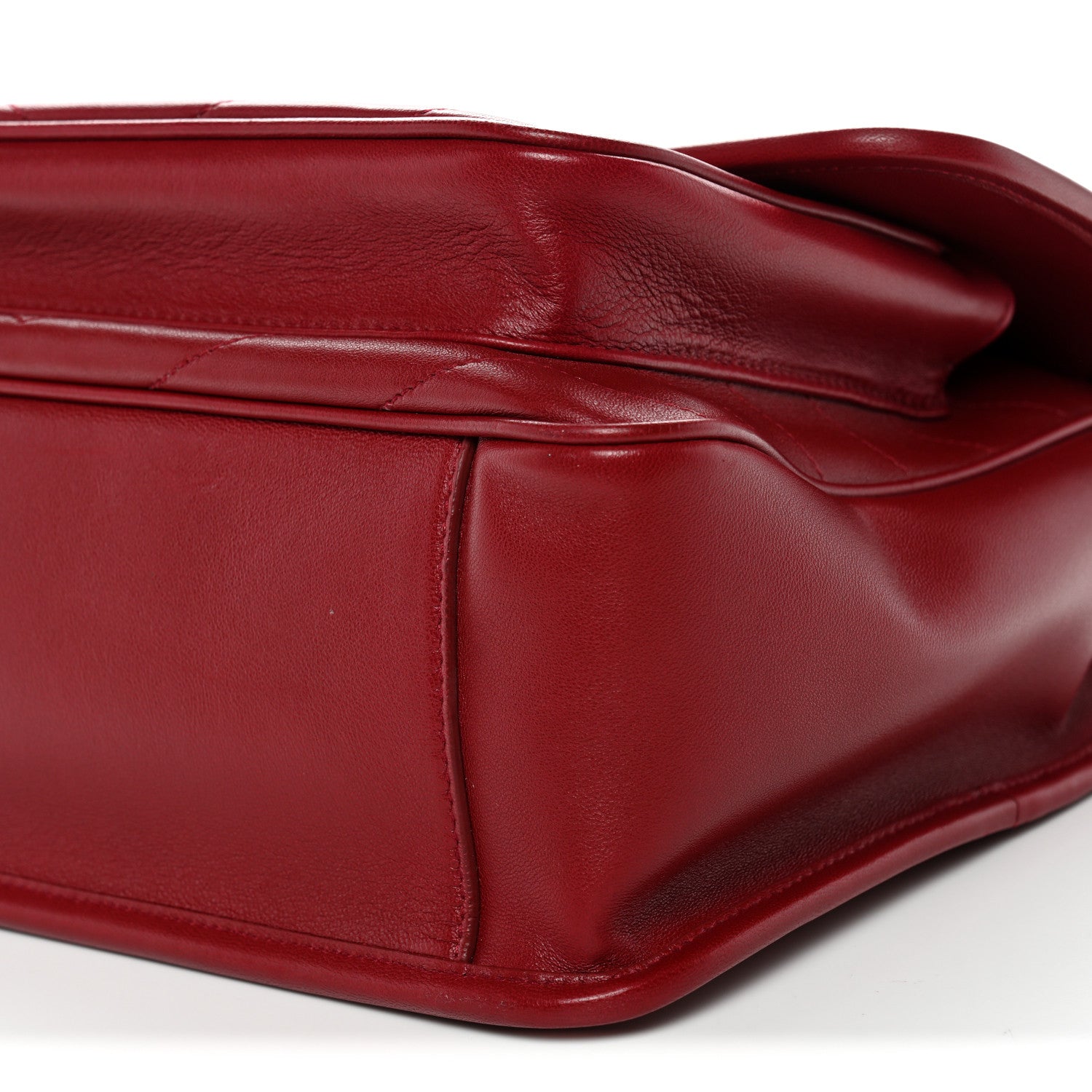 Saint Laurent Lambskin Matelasse Monogram Medium Niki Chain Satchel Opyum Red 10 of 11