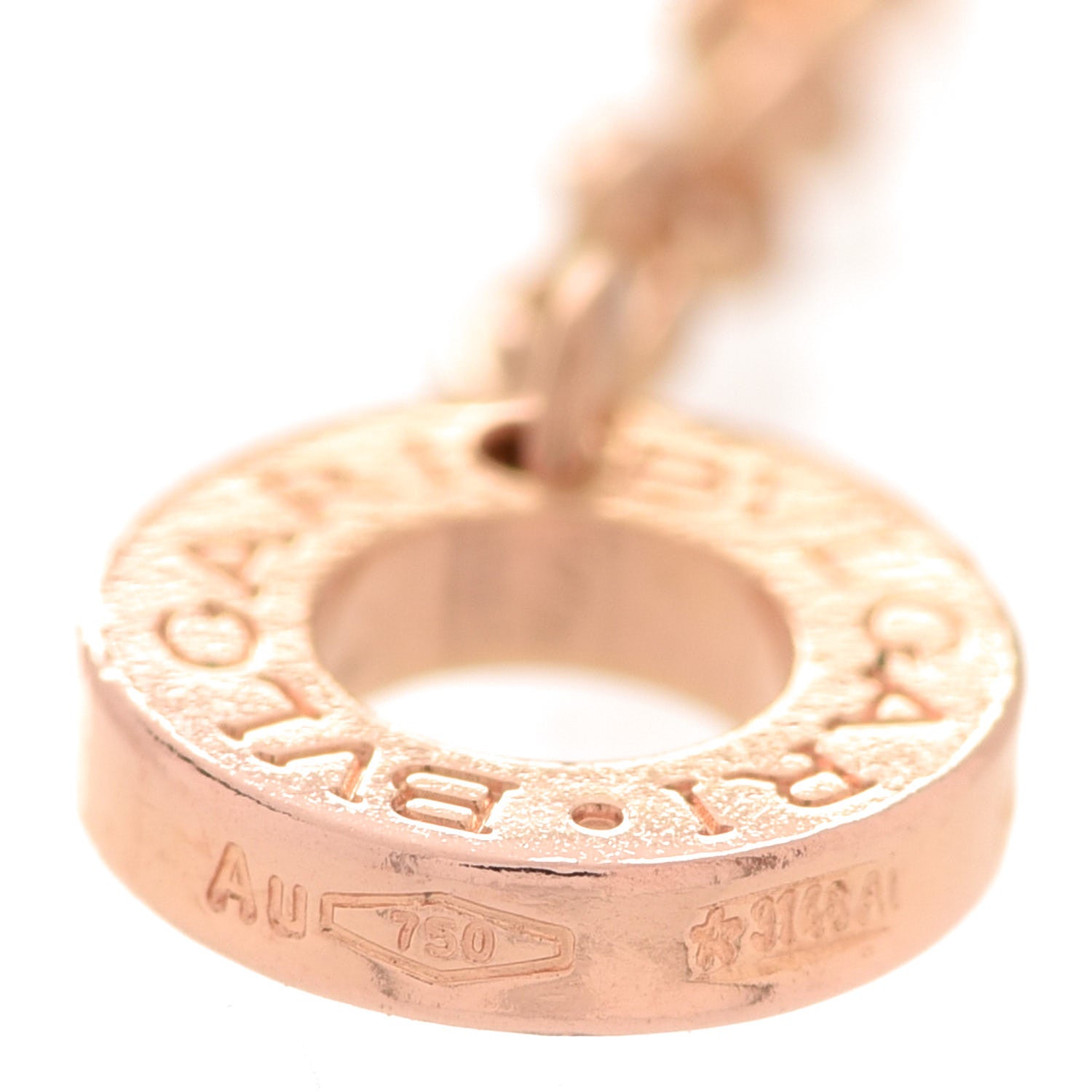 Bulgari 18K Rose Gold Black Ceramic B.Zero1 Pendant Necklace 7 of 8
