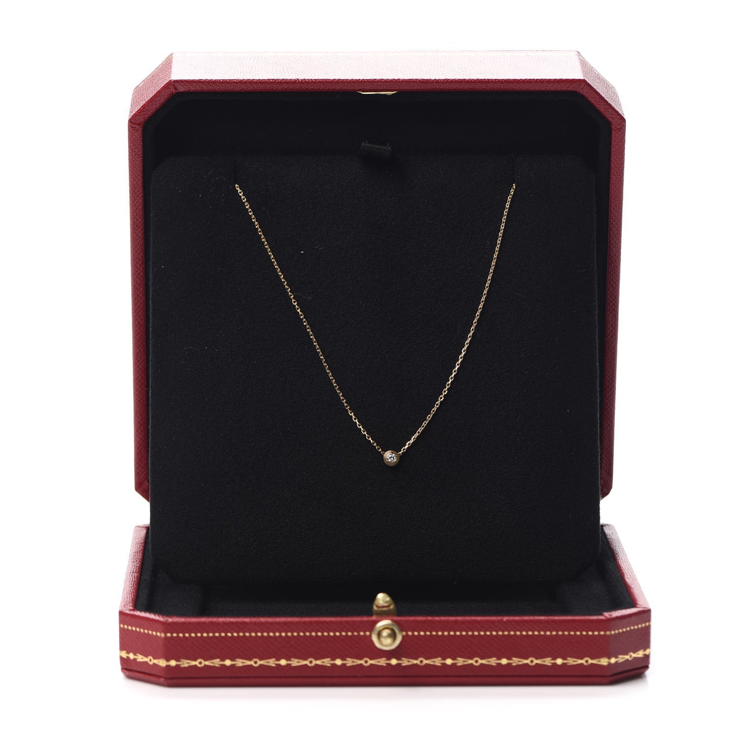 18K Yellow Gold Diamond XS D'Amour Pendant Necklace