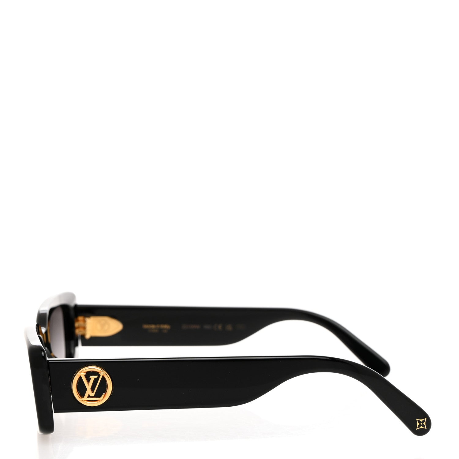 Louis Vuitton Acetate LV Circle Cat Eye Sunglasses Z2109W Black 3 of 7