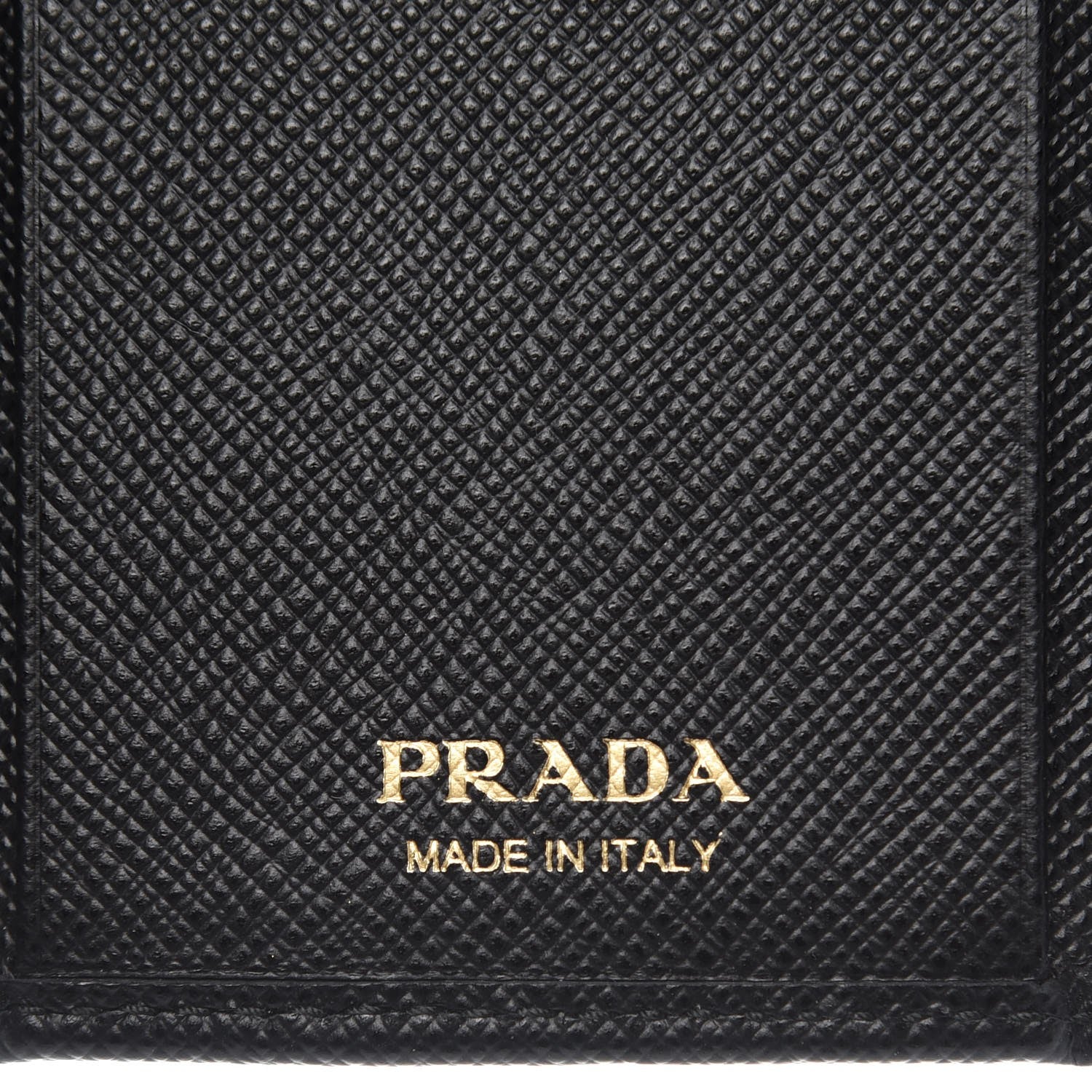 Prada Saffiano Metal 6 Key Holder Black 6 of 7