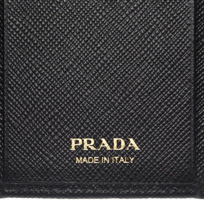 Prada Saffiano Metal 6 Key Holder Black 6 of 7