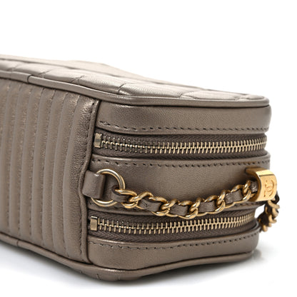 Chanel Metallic Lambskin Mini Coco Boy Camera Case Dark Gold 11 of 11