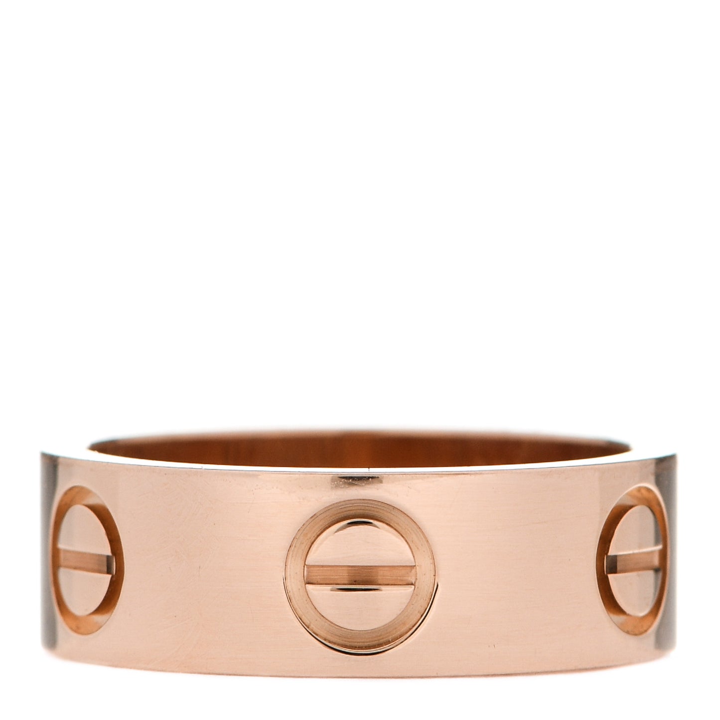 18K Pink Gold 5.5mm LOVE Ring 46 3.75