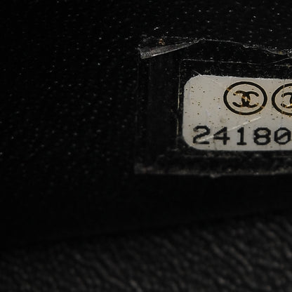 Chanel Crumpled Calfskin Quilted Mini Square Flap So Black 7 of 8