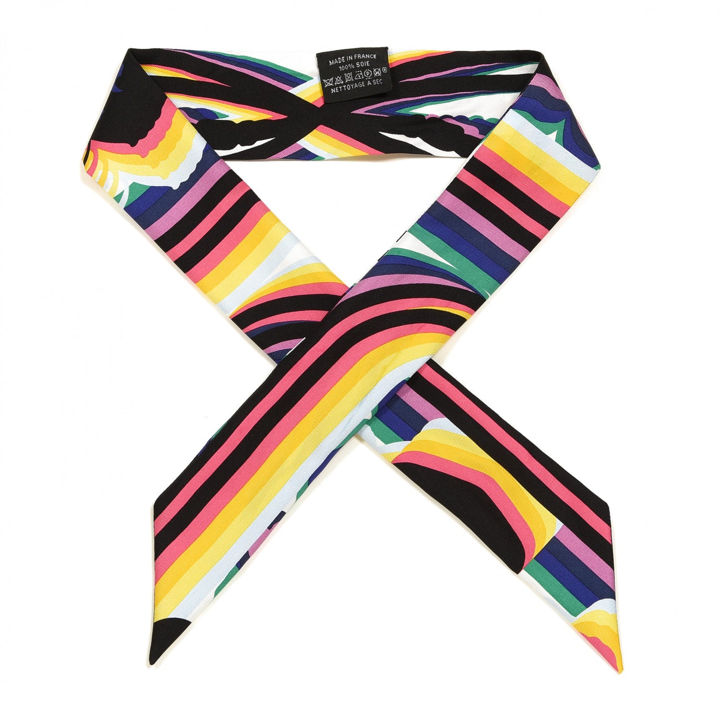 Silk Brides De Gala Shadow Twilly Black Jaune Multicolor