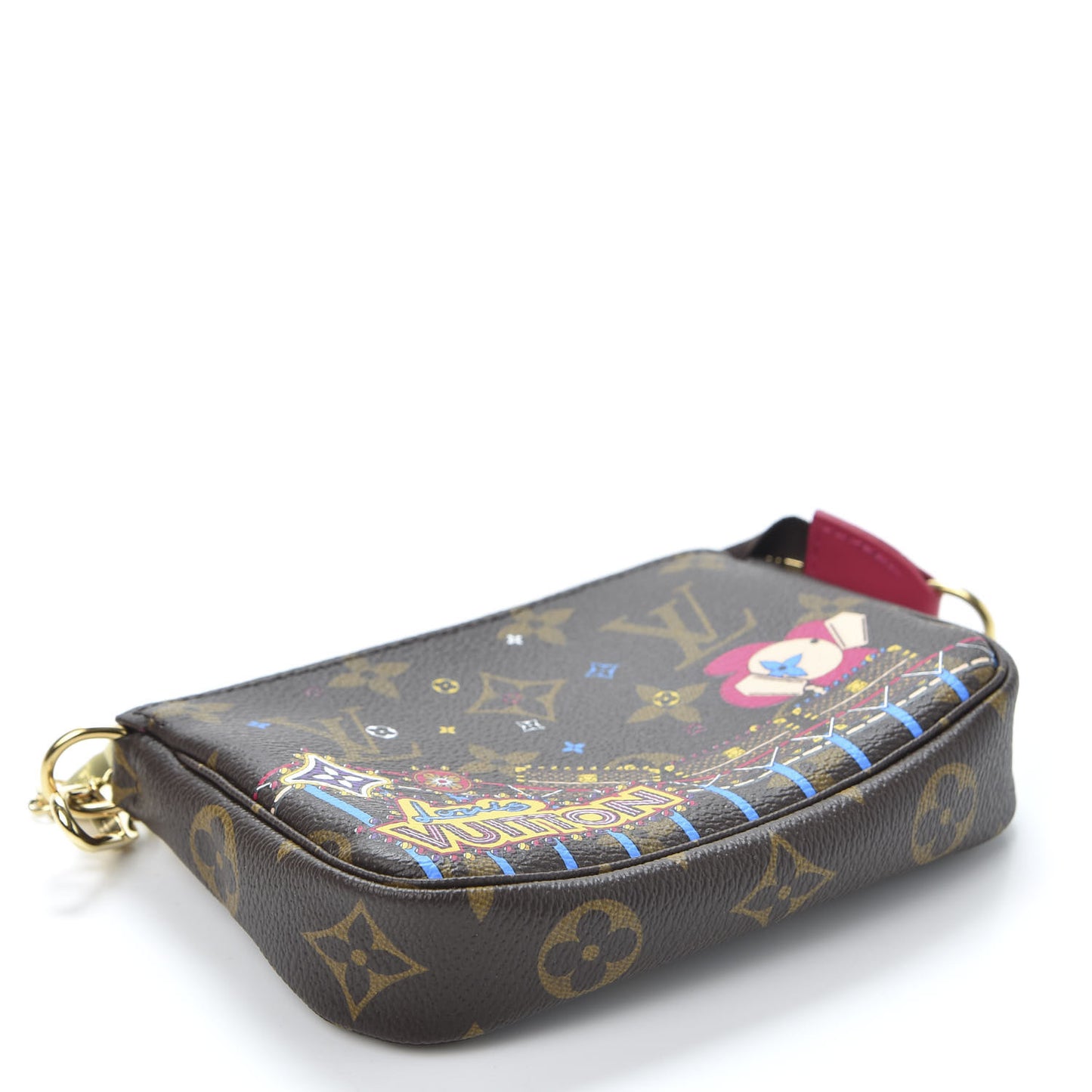 Monogram 2020 Christmas Animation Roller Coaster Mini Pochette Accessories Pivoine