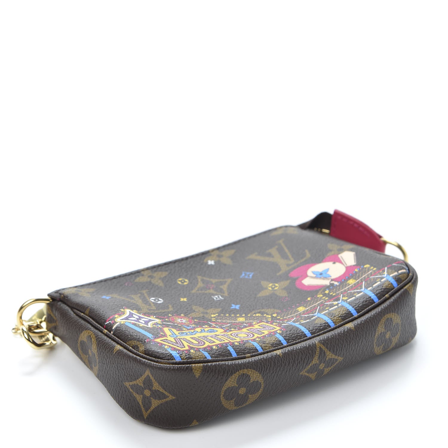 Louis Vuitton Monogram 2020 Christmas Animation Roller Coaster Mini Pochette Accessories Pivoine 3 of 9