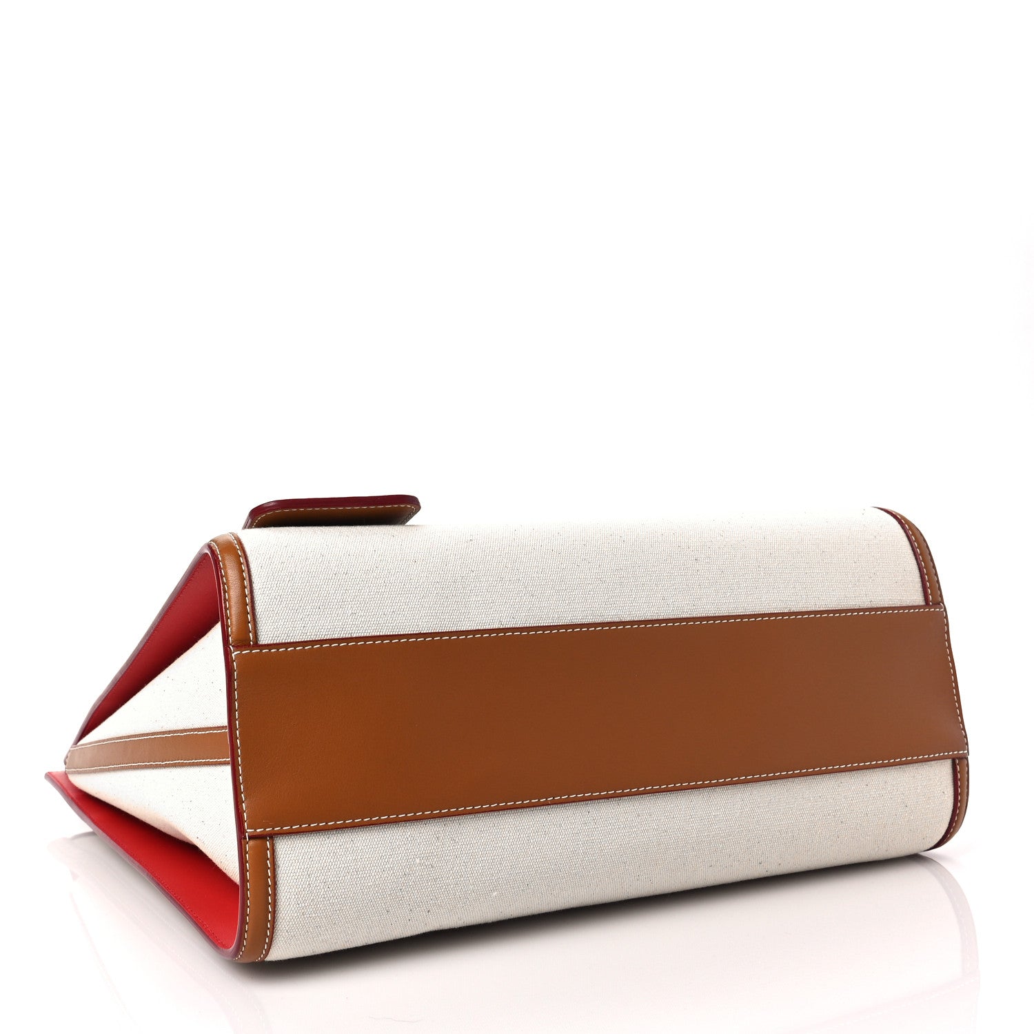 Alexander McQueen Canvas The Tall Story Shoulder Bag Natural Tan 4 of 7