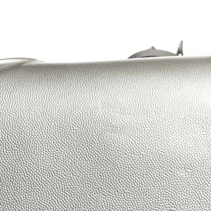 Chanel Metallic Caviar Quilted Coco Case Trolley Silver 9 of 13