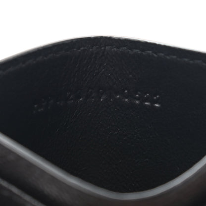 Saint Laurent Grain De Poudre Matelasse Chevron Monogram Credit Card Case Black 7 of 8