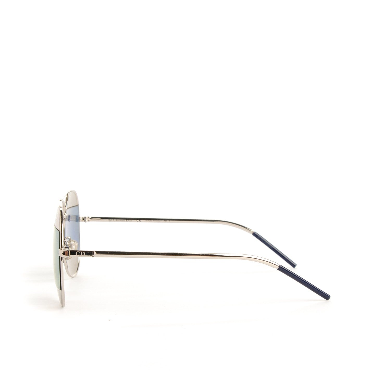Christian Dior Split 1 Aviator Sunglasses Silver 2 of 6
