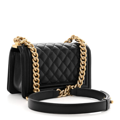 Chanel Caviar Quilted Small Boy Flap Black 3 of 14