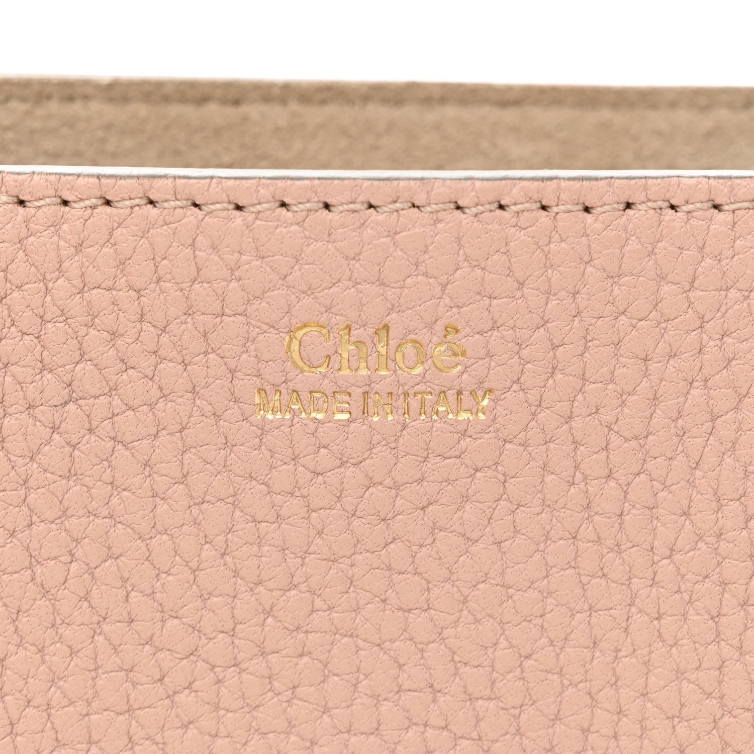 Chloe Grained Lambskin Drew Shoulder Bag Cement Pink 6 of 10