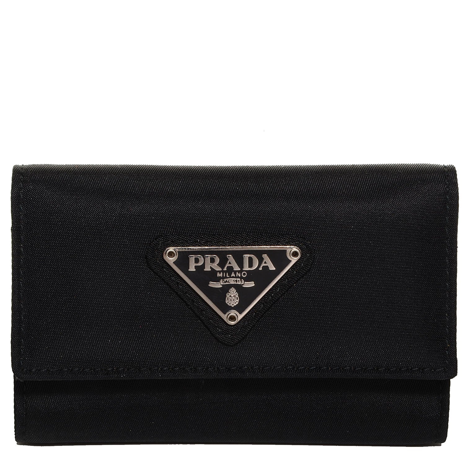 Prada Tessuto Nylon 6 Key Holder Nero Black 1 of 7