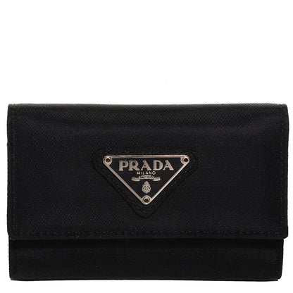 Prada Tessuto Nylon 6 Key Holder Nero Black 1 of 7