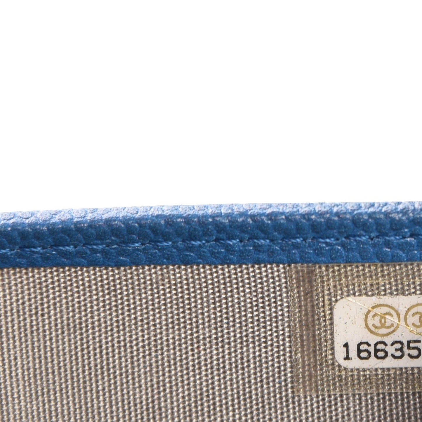 Caviar Sevruga Large Zip Pocket Wallet Dark Blue