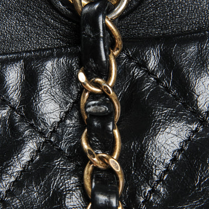 Chanel Glazed Calfskin Stingray Large Bindi CC Tote Black 11 of 12