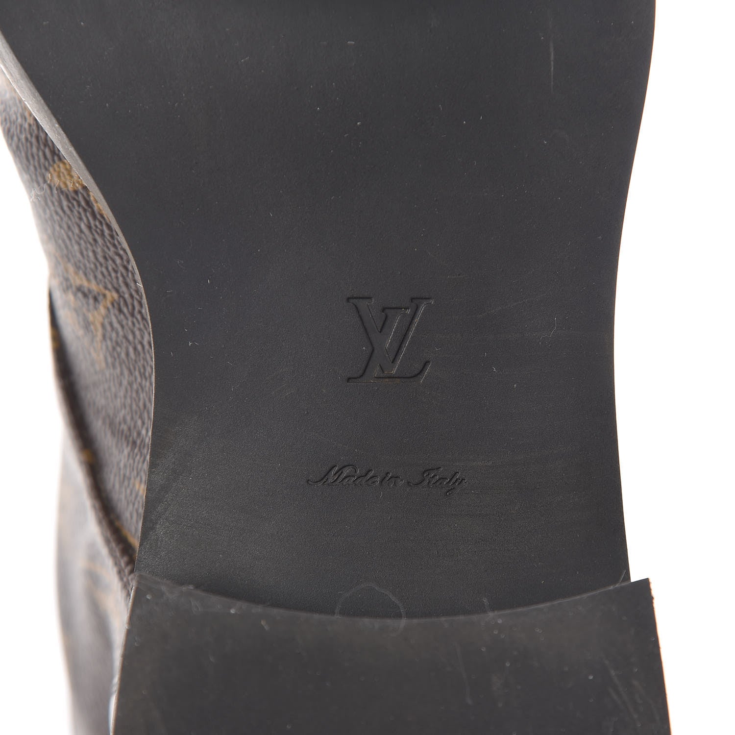 Louis Vuitton Calfskin Monogram Wonderland Flat Ranger Boots 39 Black 7 of 7