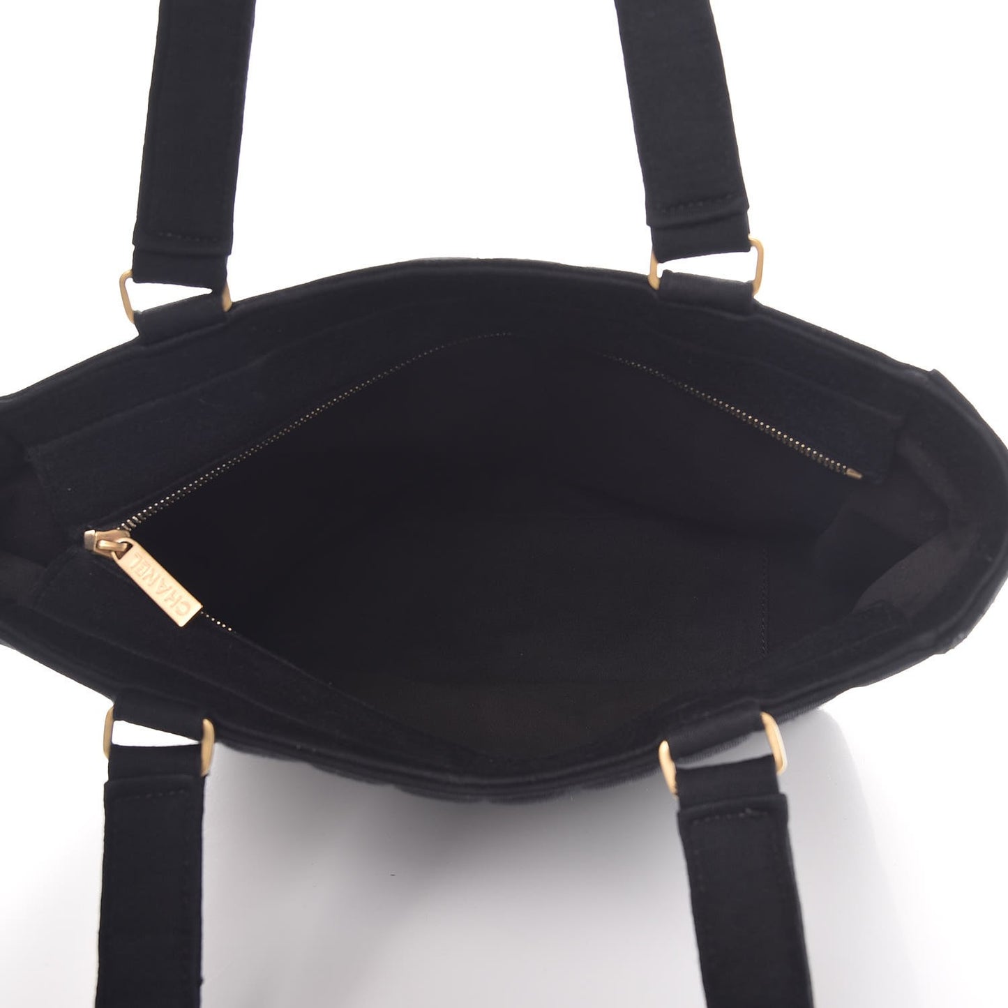 Jersey Chocolate Bar Quilted Small Tote Black