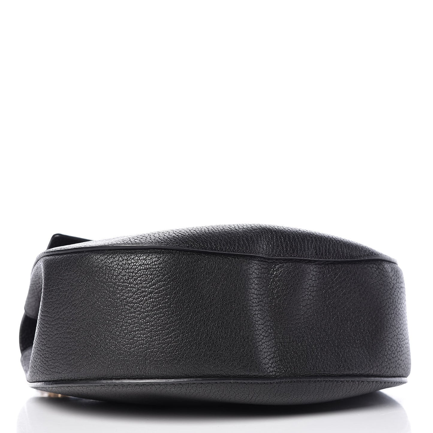 Grained Lambskin Drew Shoulder Bag Black