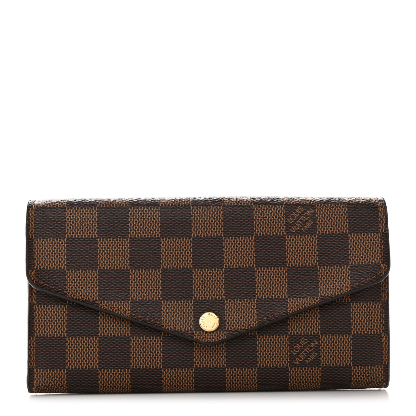 Damier Ebene Sarah Wallet NM Rose Ballerine