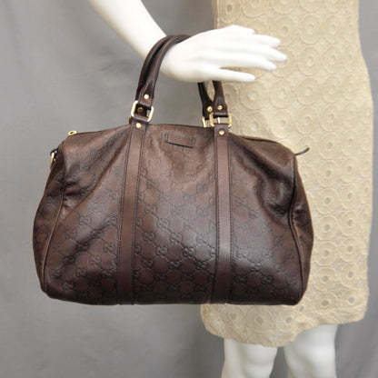Gucci Guccissima Medium Joy Boston Brown 2 of 11