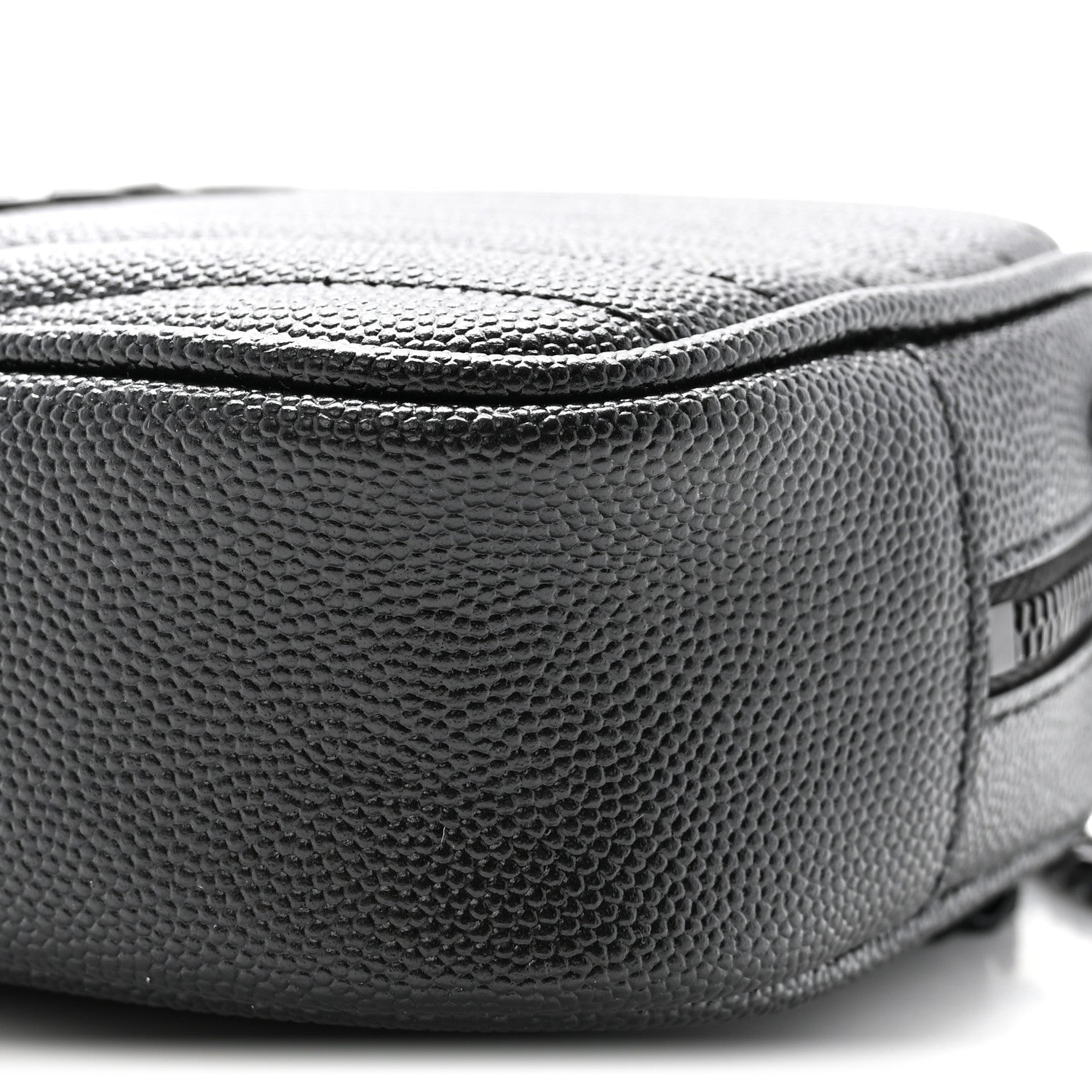 Saint Laurent Grain De Poudre Matelasse Monochrome Monogram Mini Lou Camera Bag Black 10 of 10