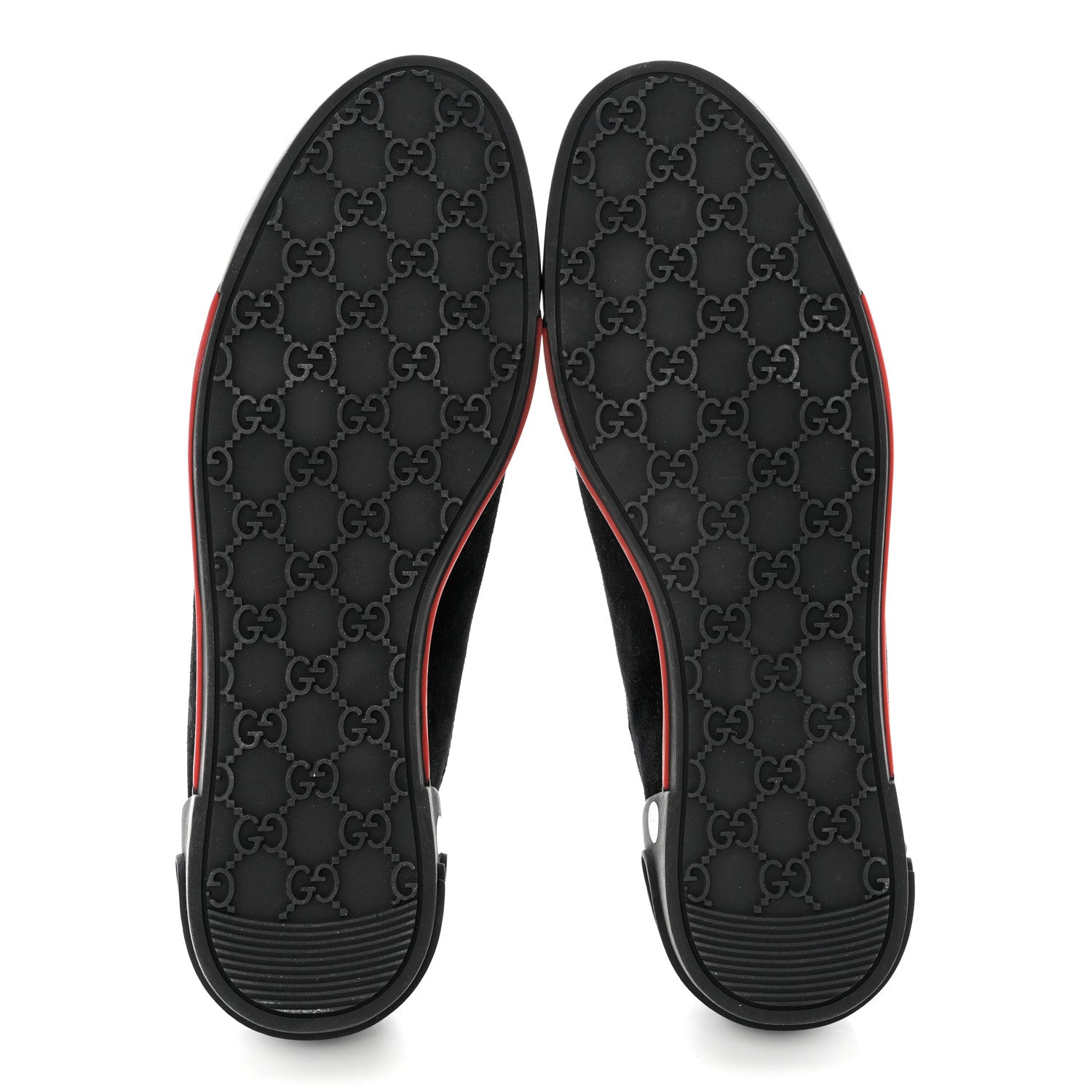 Gucci Softy Tek Suede Womens Low Top Sneakers 39.5 Black 5 of 7