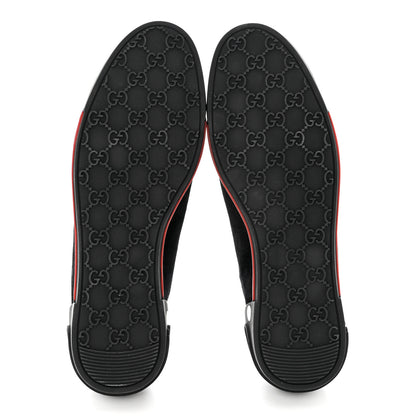 Gucci Softy Tek Suede Womens Low Top Sneakers 39.5 Black 5 of 7