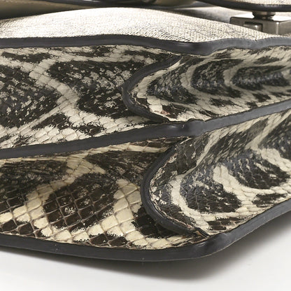 Gucci GG Supreme Monogram Kingsnake Embroidered Medium Dionysus Shoulder Bag White Beige 10 of 11