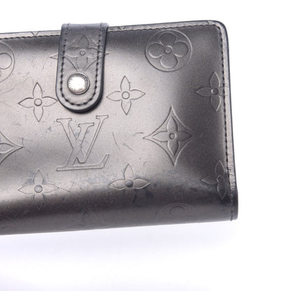 Louis Vuitton Mat Monogram French Purse Wallet Black 7 of 12