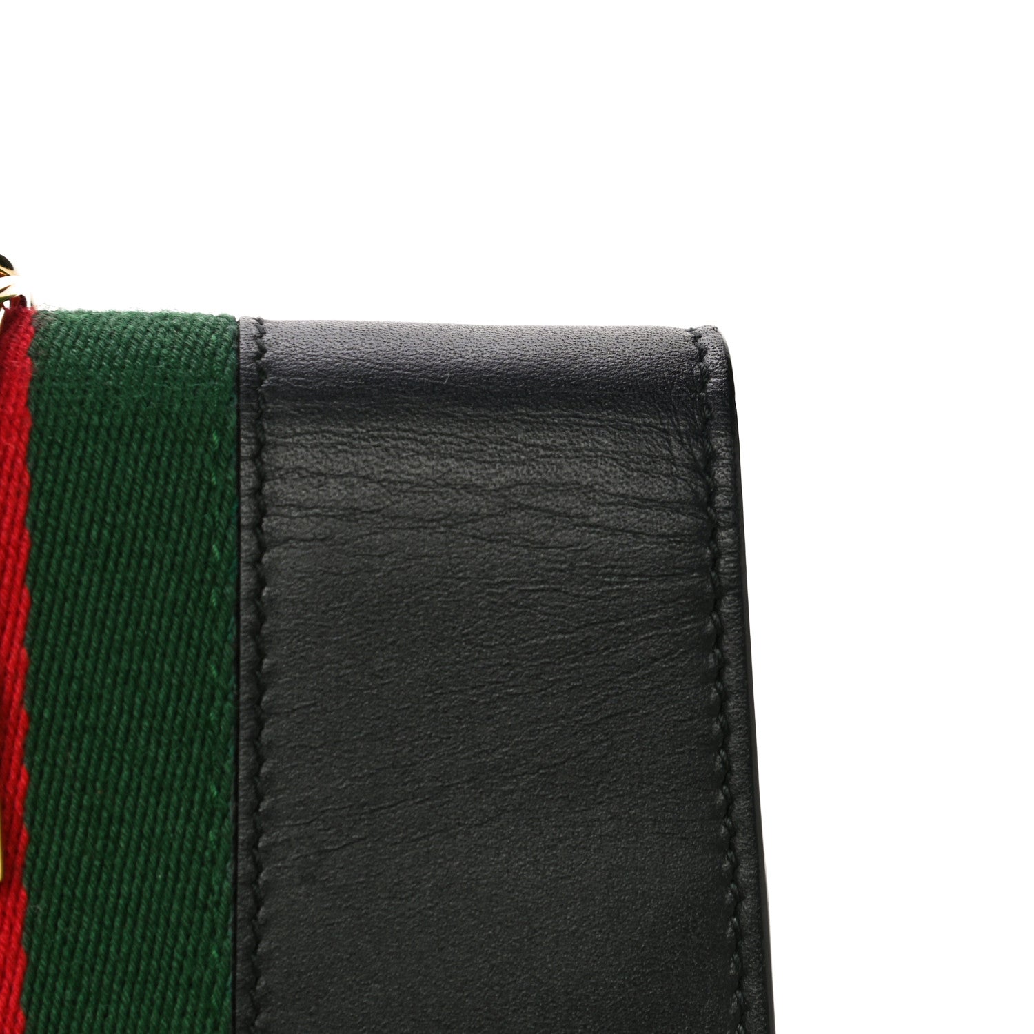 Gucci Calfskin Super Mini Sylvie Chain Shoulder Bag Black 18 of 19