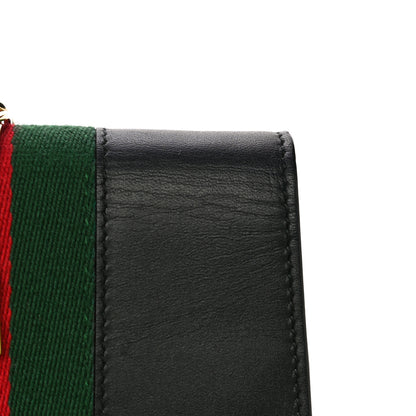 Gucci Calfskin Super Mini Sylvie Chain Shoulder Bag Black 18 of 19