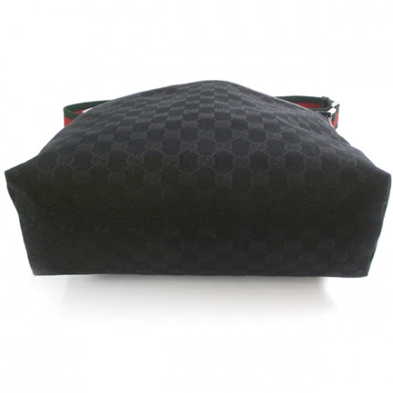 Gucci Monogram Messenger Bag Black 4 of 10