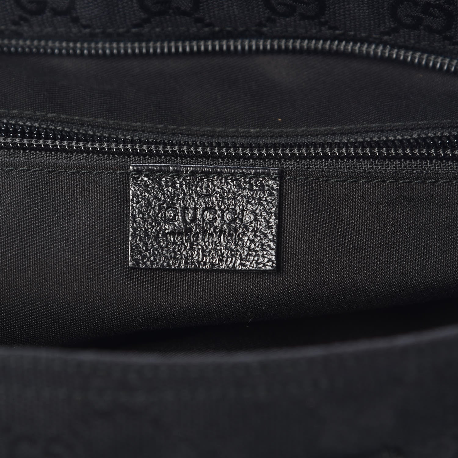 Gucci Monogram Web Medium Flat Messenger Bag Black 6 of 9