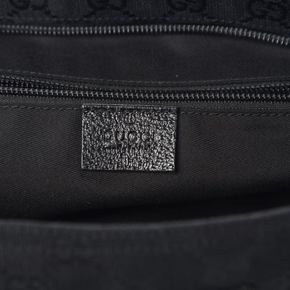 Gucci Monogram Web Medium Flat Messenger Bag Black 6 of 9
