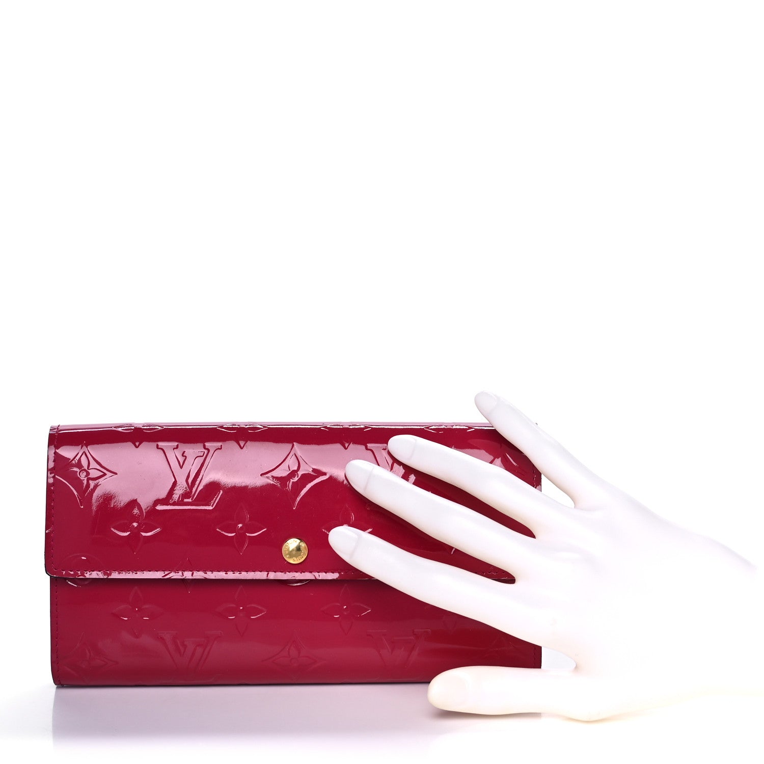 Louis Vuitton Vernis Sarah Wallet Rose Indien 2 of 11